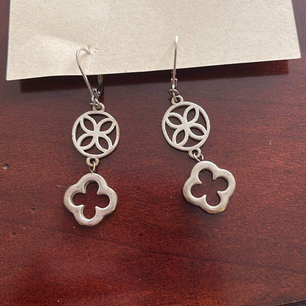 Silver dangle earrings